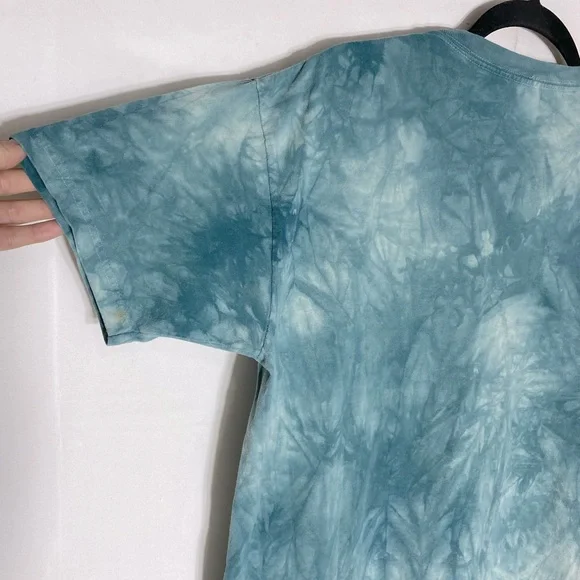 The Mountain Blue Tie Dye Grumpy Cat Graphic Tee T Shirt L - Picture 13 of 16
